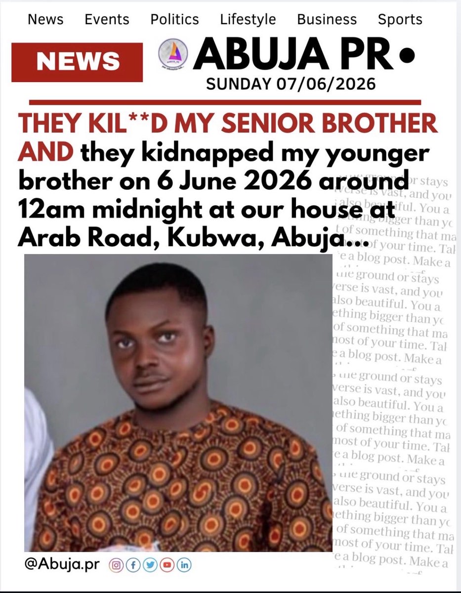 Abuja Streets tweet media