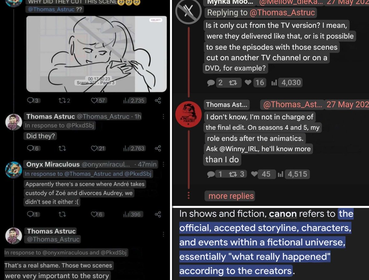 moxi1650's tweet photo. this is so embarrassing do they know Alya isn't going to read their comment 😭 And acting like the apology scene got cut so it means "she didn't apologize" is so dumb The scene was actually deleted behind Thomas's back and for once he wanted the apology to happen on screen https://t.co/PMsDi3Vlki
