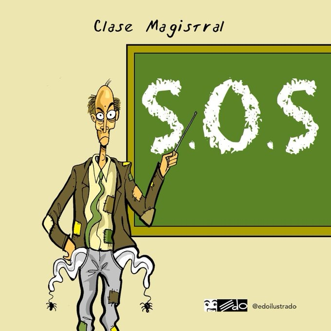 Asocejuprc's tweet photo. No puede haber educación de calidad cuando quienes enseñan viven en condiciones de precariedad. #ParoEducativo10J                                                                                               #UnDiaPorLosDocentes https://t.co/WYOJTKu64K
