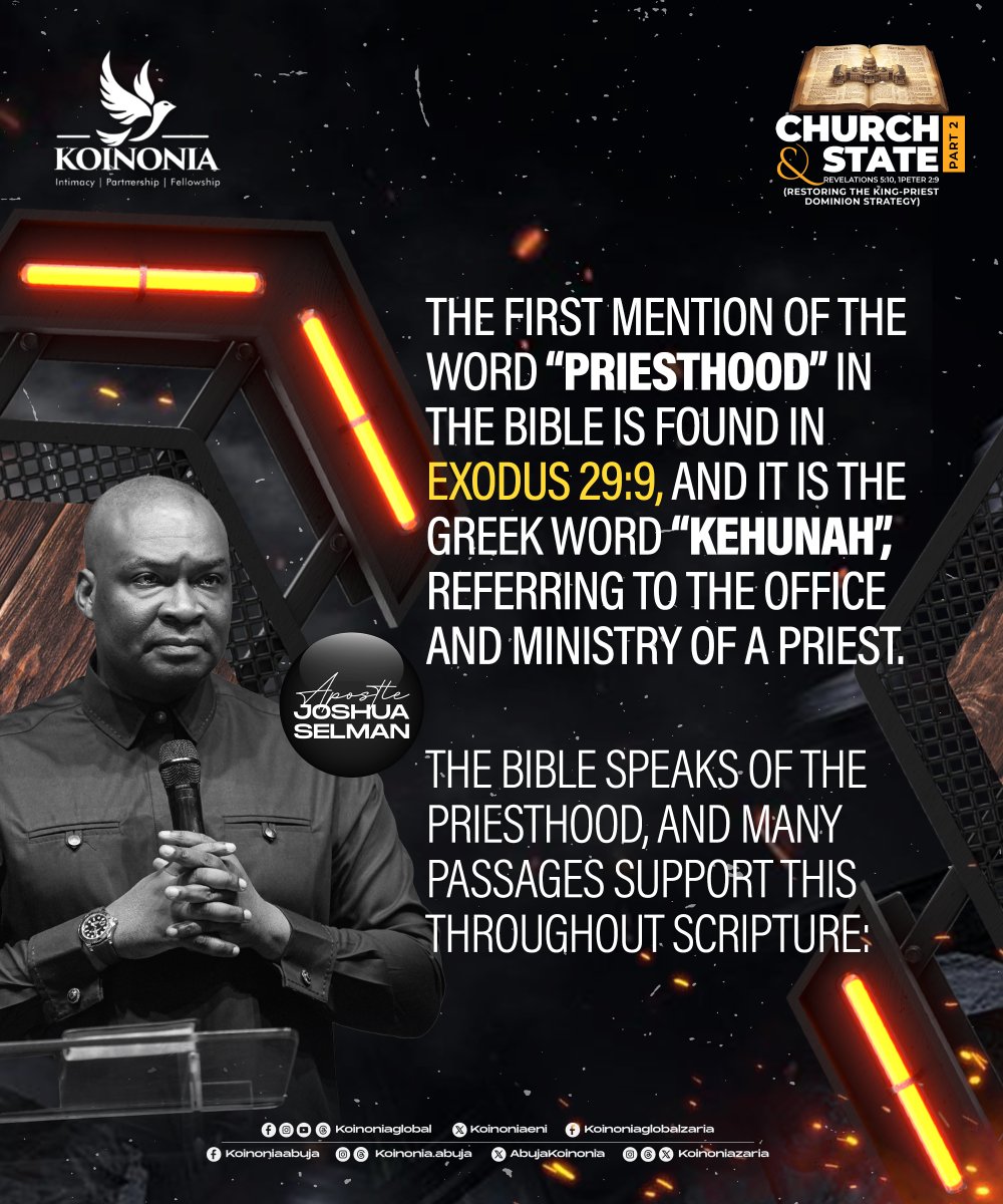 koinoniaeni's tweet photo. #ApostleJoshuaSelman
#ChurchAndStatePartTwo
#RestoringTheKingPriestDominionStrategy
#KoinoniaAbuja
#KoinoniaZaria
#KoinoniaGlobal https://t.co/TzmKY2P60v