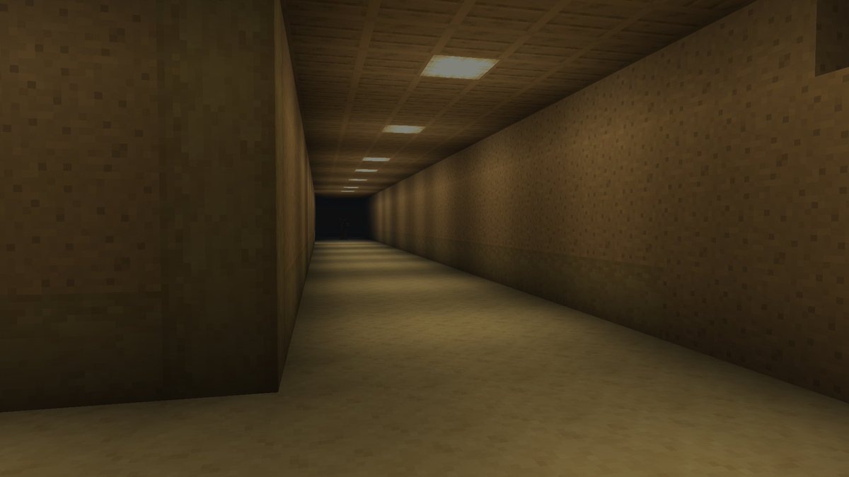 harry_but_harry's tweet photo. I've been playing around with recreating the imagery / vibes of the Backrooms in Minecraft. Specifically inspired by the movie iteration. Found out Moody lighting helps a ton.
#backrooms #backroomsart https://t.co/Dr7QkfWvly