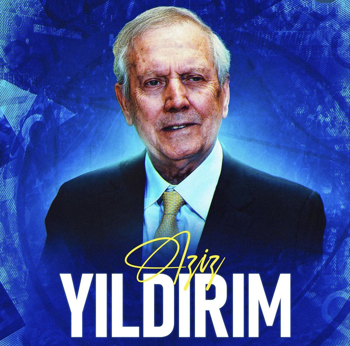 cetincantr's tweet photo. Fenerbahçe Spor Kulübü Genel Kurulu'nda başkanlığa seçilen Sayın Aziz Yıldırım'ı ve yönetim kurulu üyelerini yürekten kutluyorum.

Bu yolun sonunun şampiyonluk olmasını temenni ediyorum. 🟡🔵

#Fenerbahçe 
#FenerbahçeSeçim https://t.co/RQRnDrLiRx