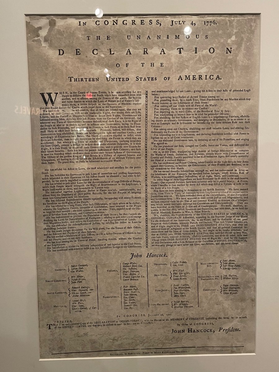 TammiMinoski's tweet photo. The Continental Congress sent these broadsides out to each of the states from the @AmRevMuseum. 
#historyroadtrip 🚙 https://t.co/dl66NbyG5s