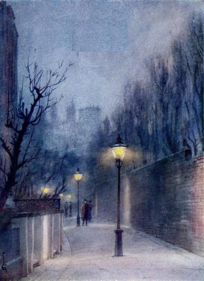 olgatuleninova's tweet photo. “Thistle Grove” 
Toshiro Markino (Japan/UK, 1869-1956) https://t.co/lOxap7MnOh