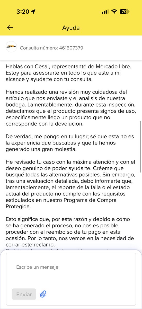 Dionisio_7's tweet photo. @MercadoLibre @ML_Mexico 

Compré una cortadora y recibí una sopa abierta. Devolví lo que me llegó y, tuve que volver a comprarla. Me rechazan la devolución porque el producto no corresponde. ¿Qué esperaban que regresara si eso fue lo que recibí?
Solicito que revisen mi caso. https://t.co/IOjTKp1hw5