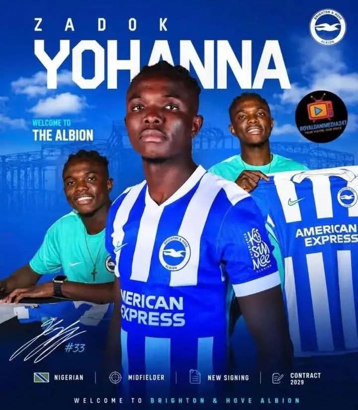 Mr_Md33_'s tweet photo. This boy from Nigeria signed a big deal with Brighten. I swear, when it's your time, nothing can stop you. Watched a little documentary about him &amp; his family. See what God has done now ❤️❤️ https://t.co/n9n14WzEB8