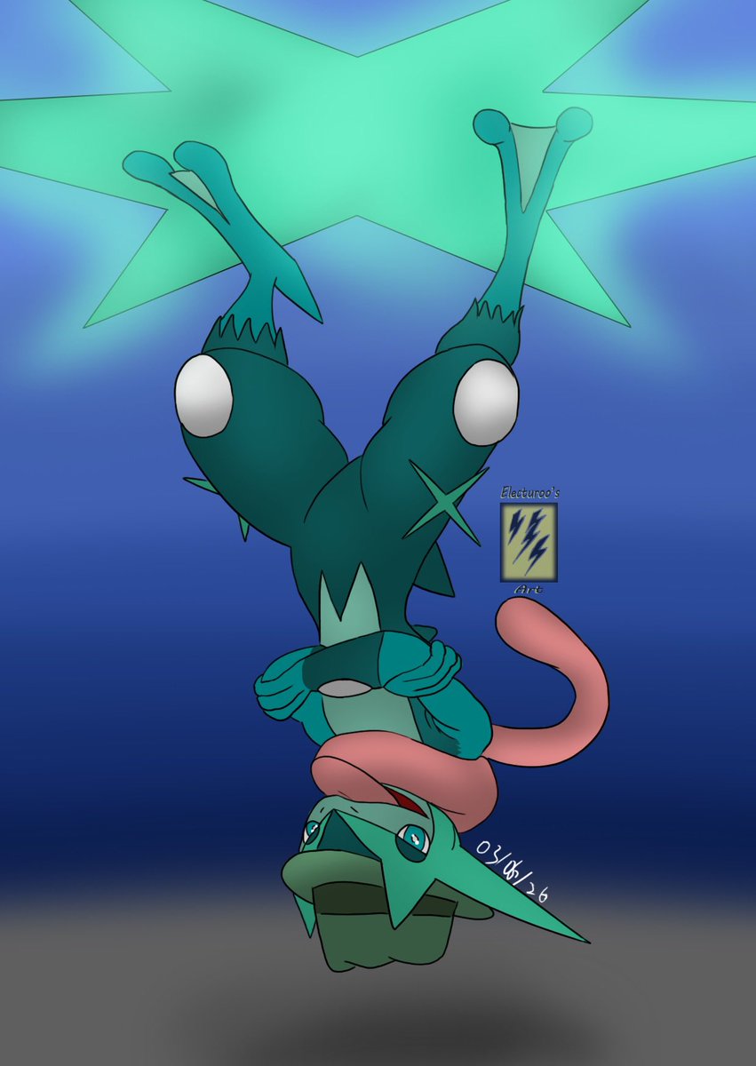 Electuroo's tweet photo. Gift for my friend and celebrating Greninja Day!

@kellyandkyle484 #TFEveryday #greninjaDay https://t.co/EOv4qy6Hdo