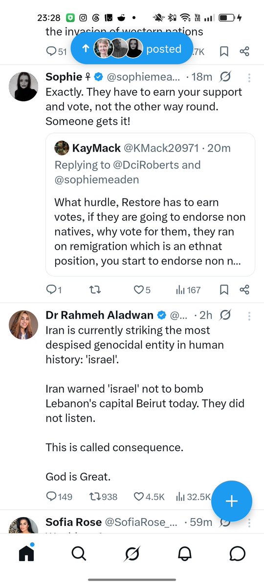 LukeOS94's tweet photo. @sophiemeaden Who ironically is below your post defending the islamic republic of Iran https://t.co/Kwv3Exuidg
