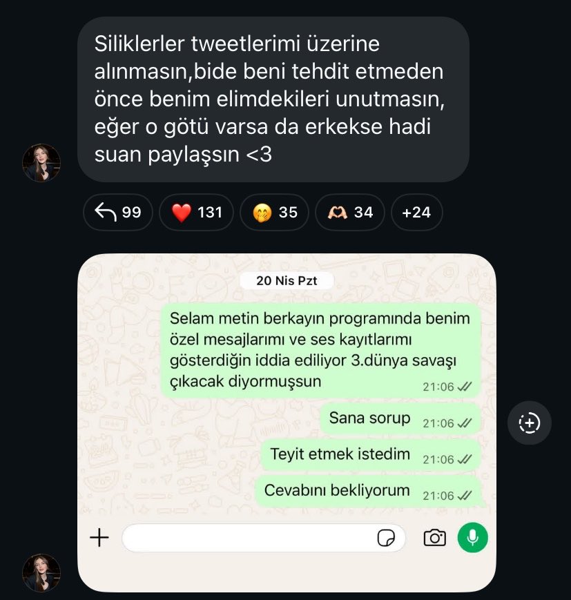 helorhell1's tweet photo. ahahahahah mithatcanın belisi tehdit ettiği mesaj belis direkt kendisi paylaşmış ölücem 
#kısmetseolur https://t.co/TExs16FfP4