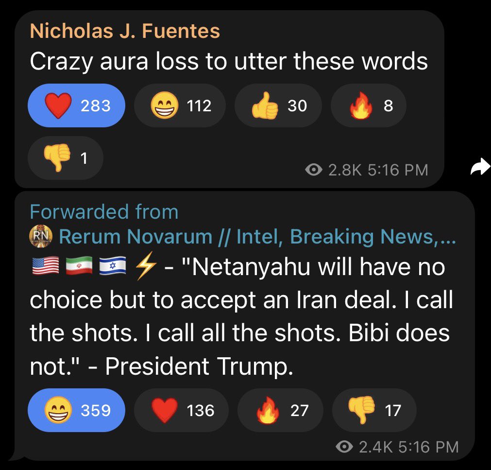 ImperiumFirst's tweet photo. Nick Fuentes reacts to Trump pretending he’s in charge of Israel

“Crazy aura loss to utter these words” https://t.co/54xyyXpL7C
