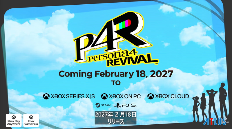 livedoornews's tweet photo. 【決定】『ペルソナ4 リバイバル』2027年2月18日発売！
https://t.co/9G6bkOj3ZW

本作は、アトラスが手掛けるジュブナイルRPG第4弾『ペルソナ4』のリメイク作品。最新トレーラーが公開され、戦闘シーンなどやシナリオのカットシーンなどがお披露目されると共に、発売日が明らかとなった。 https://t.co/ZJWcIbxBhV