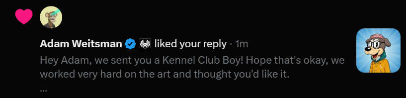 kennelclubboys's tweet photo. Adam loves Kennel Club Boys! We love Kennel Club Boys! 😎🐶 https://t.co/dk2wxXZAvh