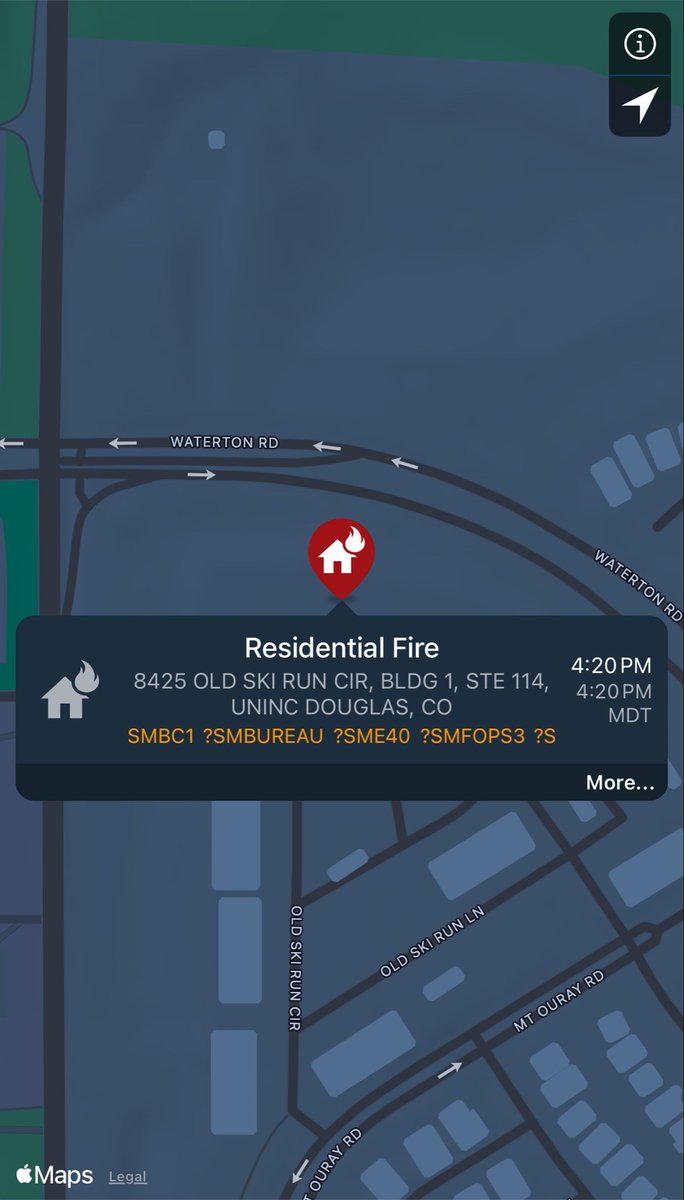 SouthMetroPIO's tweet photo. SMFR and @WestMetroFire are responding to a multi-family structure fire on Old Ski Run Circle in unincorporated Douglas County. Updates will follow as more information is confirmed. https://t.co/kdb7RNae2t