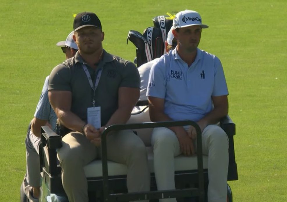 ForePlayPod's tweet photo. JT Poston just got cart mogged so hard https://t.co/9PRIEfVsLK