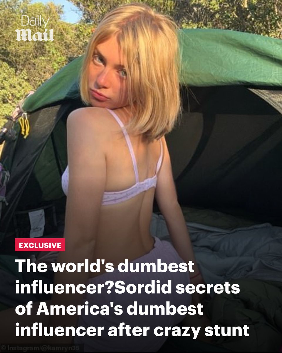 Daily_MailUS's tweet photo. From nauseating sex stunts beamed out on OnlyFans, to risky 'looksmaxxing' plastic surgeries livestreamed online, the lengths so-called 'influencers' will go for attention are seemingly ever more extreme https://t.co/z6c6lUg6cP 🔗 https://t.co/u59GSphgD6