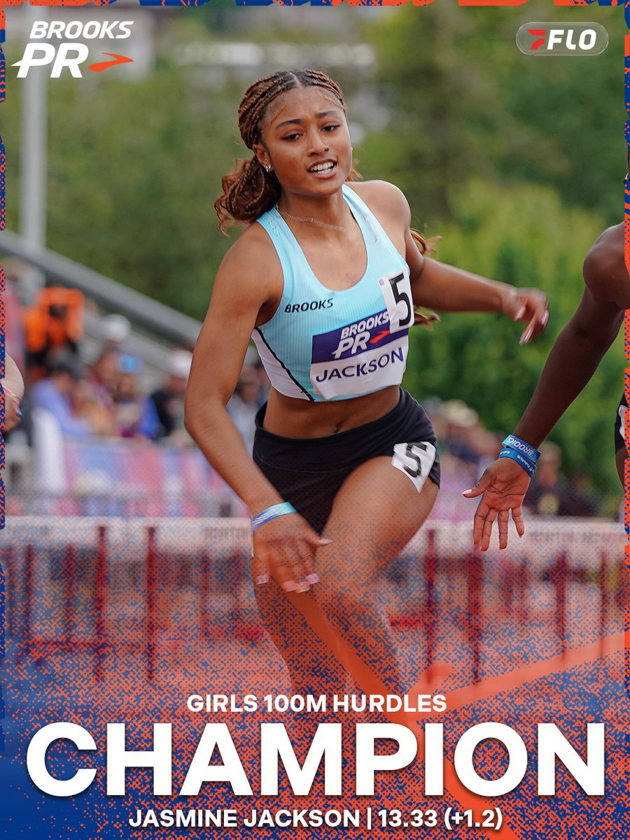 FloTrack's tweet photo. โก๏ธSOPHOMORES SEPARATED BY .01 ๐คฏ
A lunge at the finish made all the difference as sophomore Jasmine Jackson edged fellow sophomore Nia Armstrong, 13.33 to 13.34, to capture the Brooks PR crown ๐
#BrooksPR | @brooksrunning https://t.co/LDGZNfaGqj