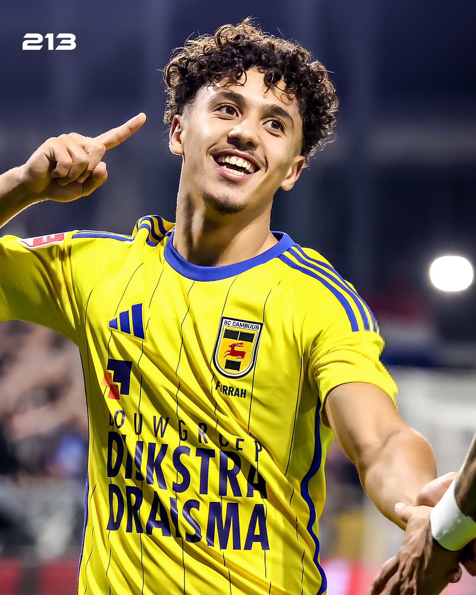 213officiel's tweet photo. 🇩🇿 Ichem Ferrah stands as the 5th most dominant U20 winger in Europe in duels won! The Cambuur sensation has conquered 191 duels this season, putting him right behind just four names: Dubbery, Yann Diomande, Tony Yogane, and Lamine Yamal 👏 💛 🔥 https://t.co/5Fr9ZBzAz0