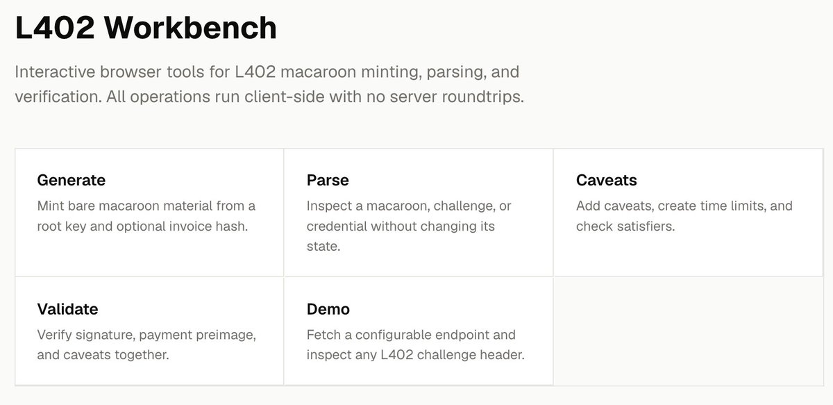 puckberley's tweet photo. A new iteration of boltwall, the TypeScript suite of L402 tools is now available!

I had some free time recently and thought it would be fun to rewrite my 7-year-old tooling for LSATs using an entirely agentic workflow to modernize the codebase and bring it up to spec with the move to L402.

Check out Boltwall playground live here: https://t.co/eVnhlaXaaf

Full codebase here: https://t.co/Jxd5Pte72e

Read on to learn more about how it was built and how you can use it yourself.