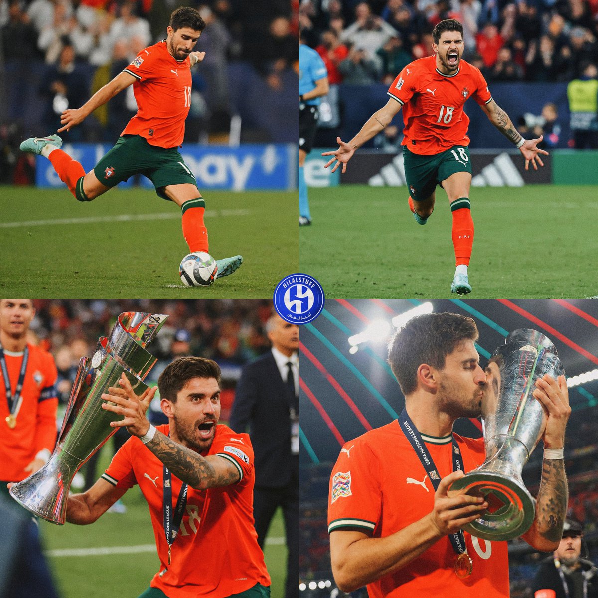hilalstuff's tweet photo. 🚨🚨🚨🚨🚨🚨🚨 في مثل هذا اليوم قبل عام:

الرولز نيفيز يحسم لقب دوري الأمم الأوروبية للبرتغال ❤️ https://t.co/GulnE6m0Ht