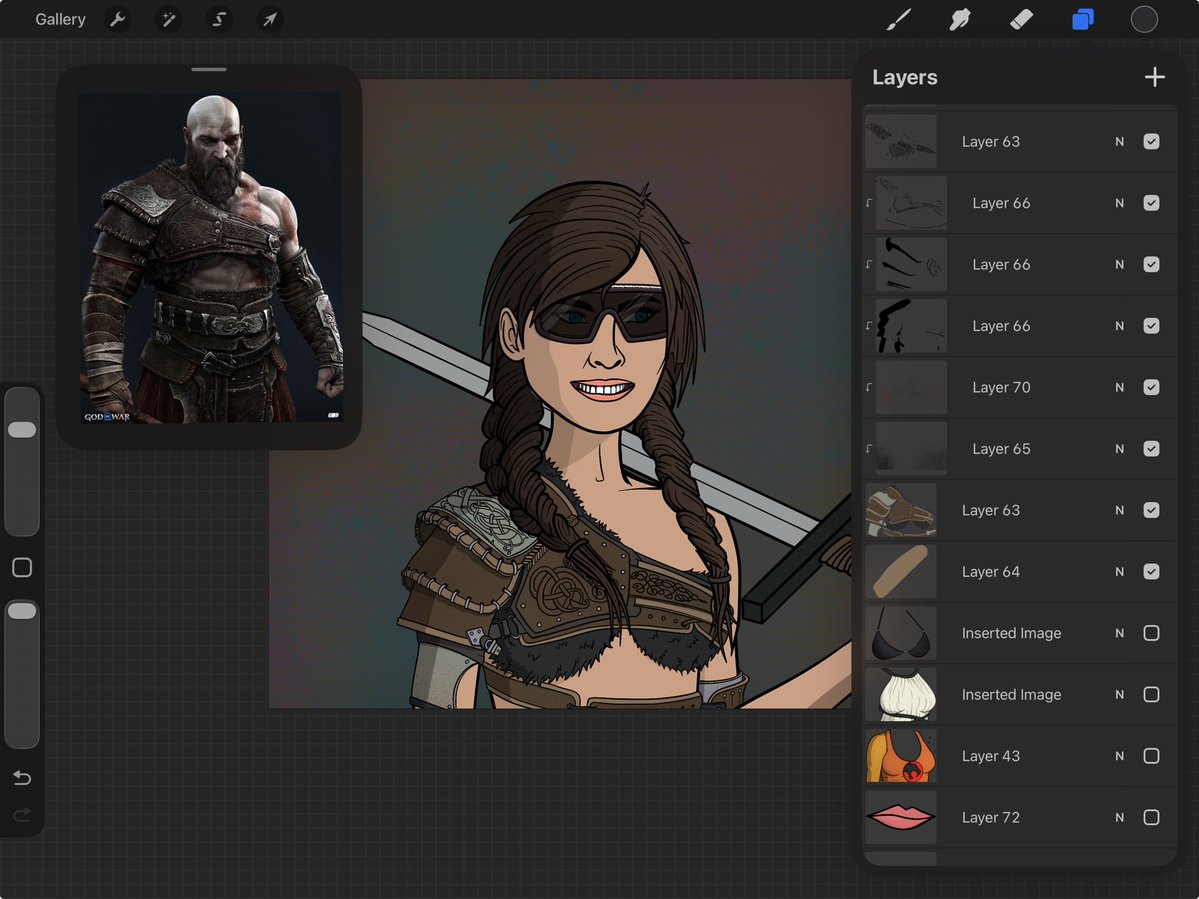 MAGApixel_NFT's tweet photo. There’s a god of war, so naturally there’d be a goddess of war right?  Meet MEL https://t.co/k2vFG5Xp87