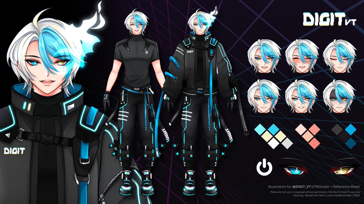DIGIT_VT's tweet photo. @VTuberComics How about the Undying Hero of Cyber Space? 🌐🔥 https://t.co/0wWz4PgN7C