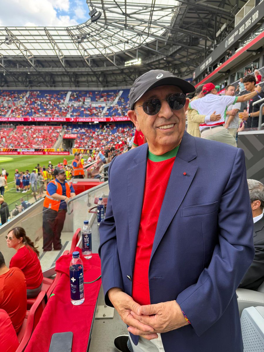 youamrani's tweet photo. Delighted to attend today the friendly match between Morocco and Norway in New Jersey ahead of the kickoff of the 2026 FIFA World Cup.

A solid performance for our Atlas Lions as they continue their preparations for the world’s biggest stage next week.Dima Maghrib 🇲🇦 https://t.co/puqzInz3QG