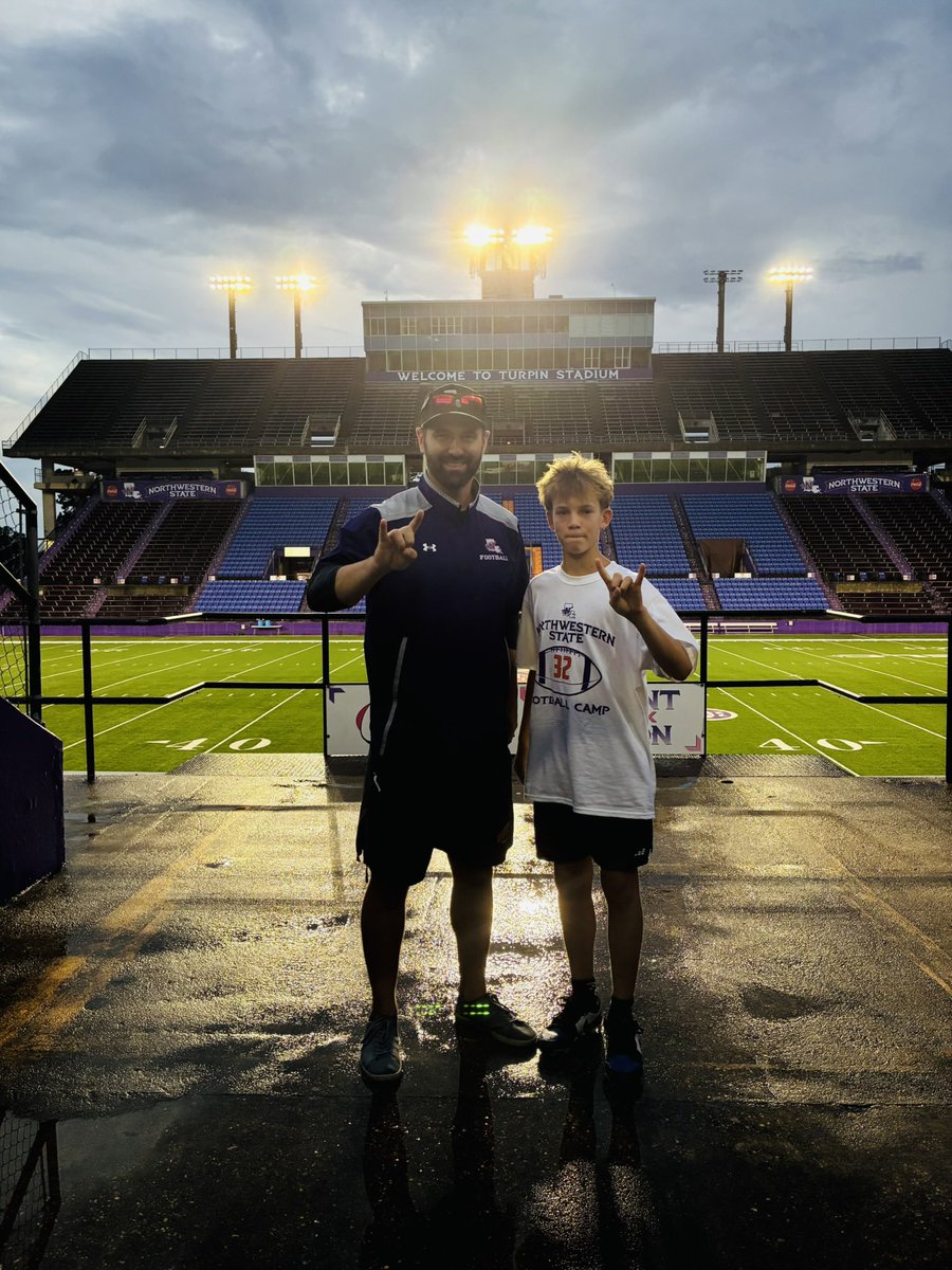 BeckettMeeks's tweet photo. Even though the camp got canceled due to rain and lightning I still got the chance to learn football! #Forkem 
@BlaineMcCorkle @CoachTWach @CoachStew_NSU https://t.co/wcEF4jpkbQ