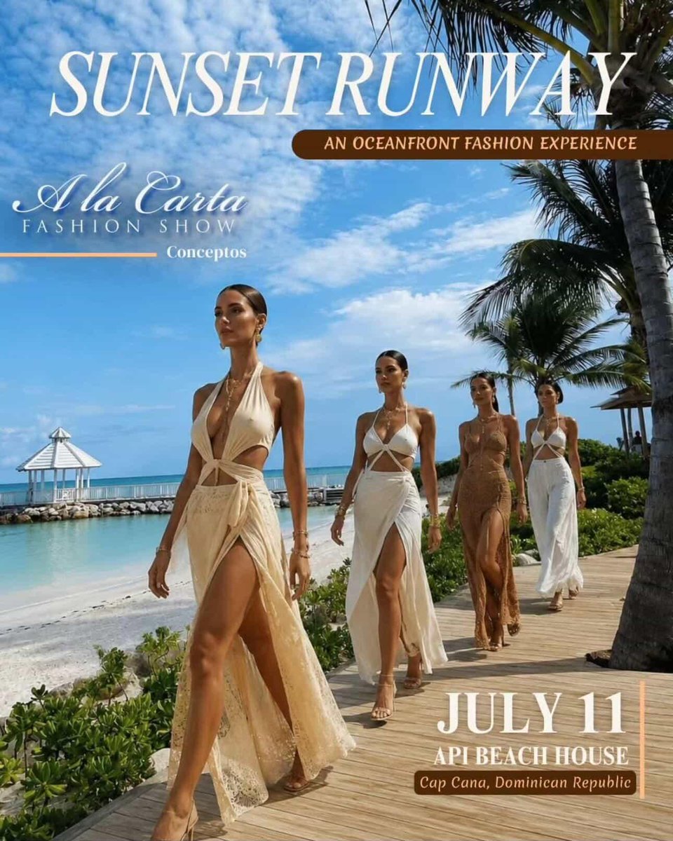 FashionWeekOFW's tweet photo. Sunset Runway July 11, 2026 Summer Swim Shows Featuring Aquawave Luxury Resort Fashion Showcase Spectacular Destination Runway Models send pictures comp card  to @alacartafashionshow@gmail.com #orlandofashionweek.#swimweek https://t.co/oMKTRu7Twh