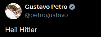AdrianDirector's tweet photo. ¡Y fué presidente! Qué anécdota tan hpta vamos a tener que contarle a nuestros hijos... El día que dejamos que gobernaran los violentos y los idiotas. https://t.co/BMJWOQZ0mp