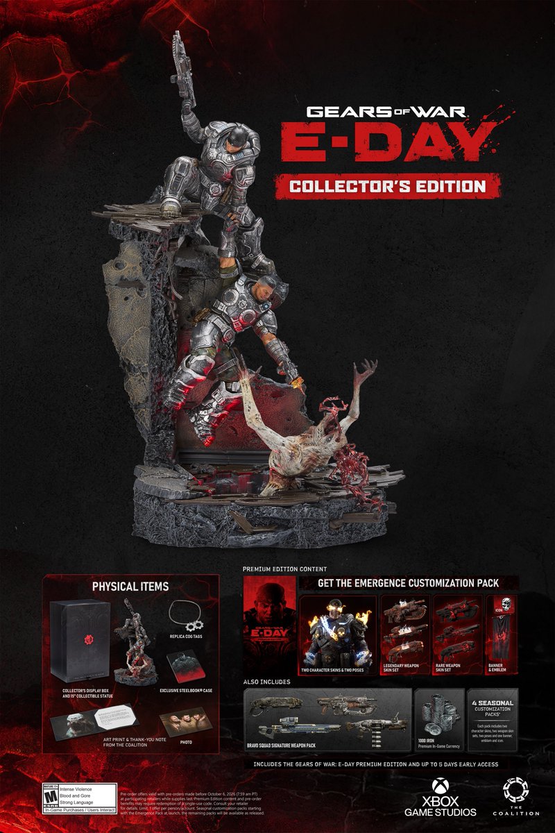 GoldenGeekBlog's tweet photo. 🟢 Les collectors des jeux #Xbox annoncés auront tous le jeu en physique sur disque, et non un code.

Dispo en préco sur le shop Xbox Game Studios :

https://t.co/a19v7X50v8 https://t.co/YtfkDJkQyC