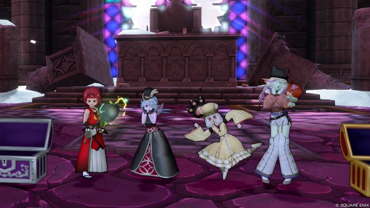 Ressi_dqx's tweet photo. シドー4人！＼＼\(۶•̀ᴗ•́)۶//／／
新しいボスは楽しいね♪ https://t.co/Ov6Yx20syL