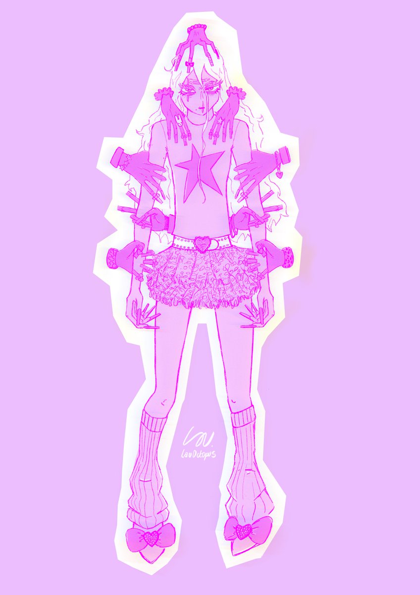 LauOctopus's tweet photo. the symbol of gyaru i fear 💅 #femshiggy #shigaraki #mhafanart https://t.co/nOeYlZcAmq