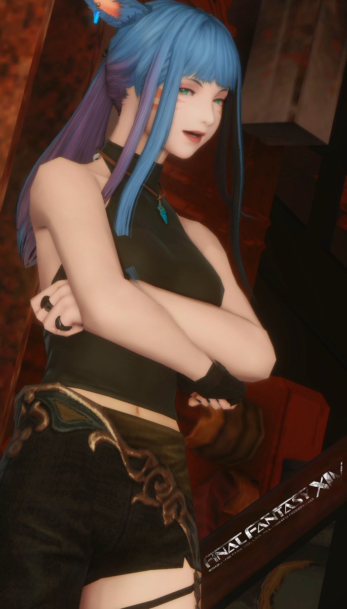 Chelly__FF14's tweet photo. おはミコ🐈‍⬛💙

今日からまた1週間頑張ろうね〜！

#FF14SS #ミコッテ #おはミコ https://t.co/QBLr9Iqn05