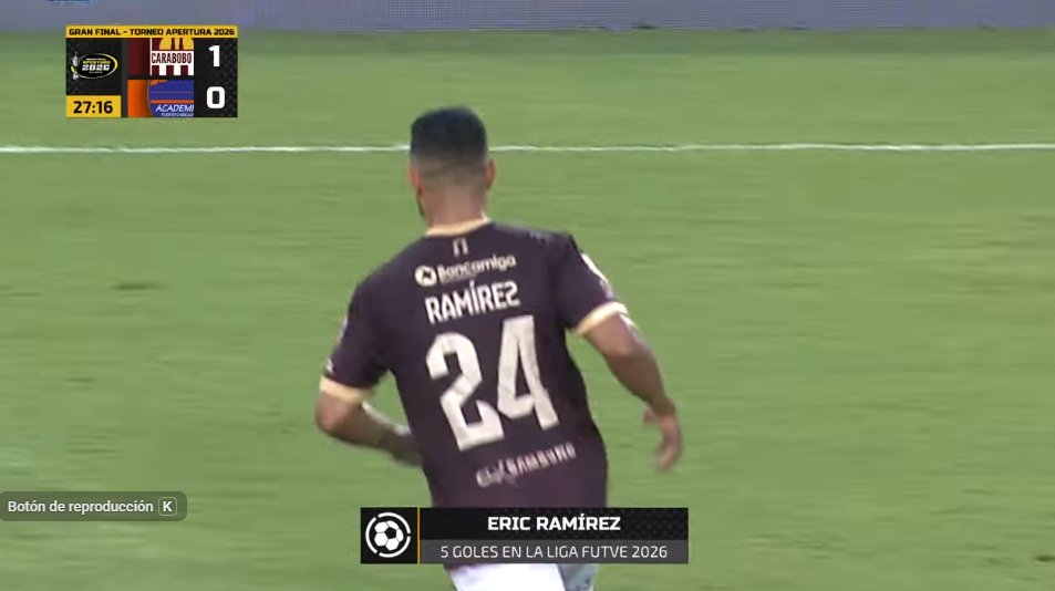 Naranjazos10's tweet photo. ✅Eric Ramírez se baja de la convocatoria y clava el penal que pone arriba a Carabobo en la final

➡Ahí está. El calendario es el problema. El jugador no tenía por qué tener que entrar en esa disyuntiva entre elegir Selección o su Club https://t.co/KBfQZOUGIE