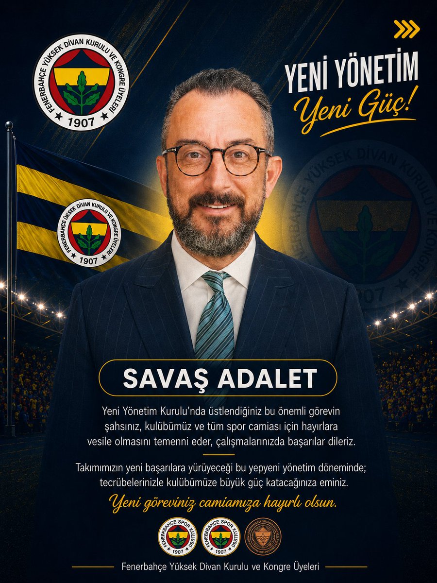 FBkongreuyeler's tweet photo. Yeni Yönetim Kurulu Üyemiz Sayın: Savaş Adalet - Avukat

@savasadalet https://t.co/WHpCUXzOTV