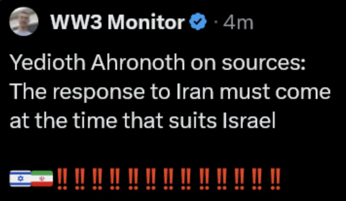 FORTRESSMAXXING's tweet photo. Israel seems to be pulling the "strategic patience" card and Nioh Berg is losing her mind over it https://t.co/Jr28JcuxV4