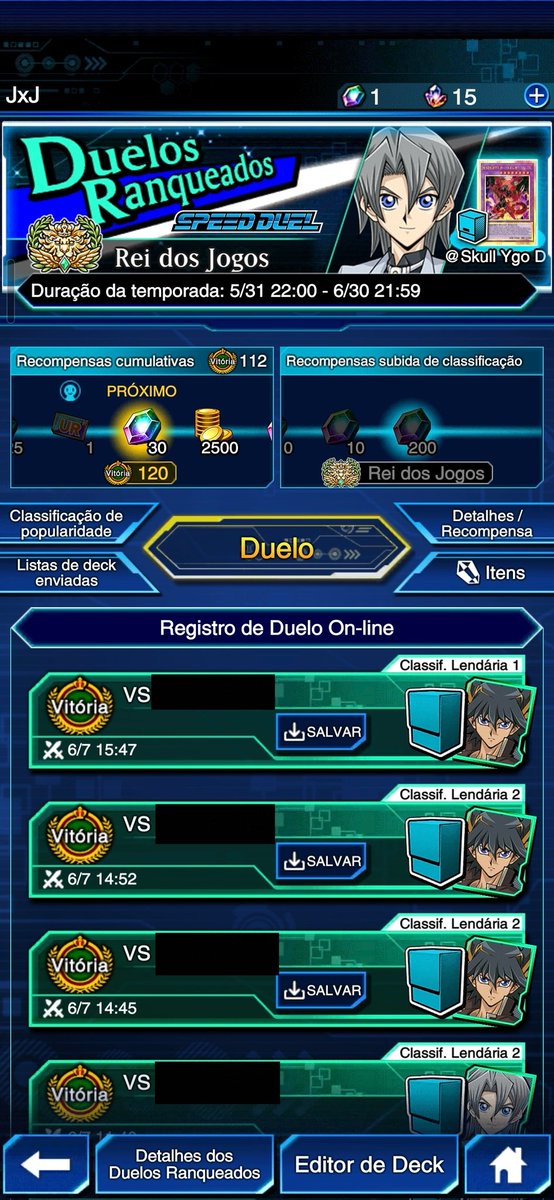 HudFeelip's tweet photo. I managed to get the King of Games title with D-Hero, using the same list I played at DLV max. I feel like I'm doing well with this deck; maybe I'll change a few things, but for now, I'm happy with it. By the way, there were many games against Yusei, lol. https://t.co/CRCqF8T0UW