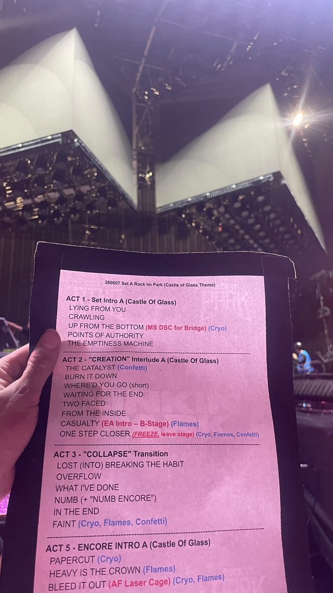 BlackChesterde's tweet photo. Passend zum Abschluss bei Rock im Park noch die gesamte Setlist im Bild https://t.co/kPcYZH4NZv