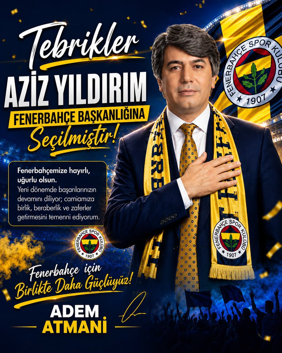 AdemAtmani's tweet photo. Şampiyon #Fenerbahçe https://t.co/cgMegBBJsS