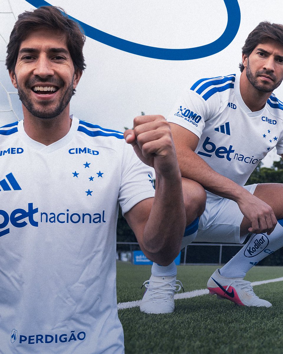 Cruzeiro's tweet photo. A nova camisa away do Cruzeiro ficou Cabulosa! 🤍

Compre a sua nas lojas físicas ou pelo site https://t.co/vdoZ0bbqTk 🛒 https://t.co/npsUMN7UEb