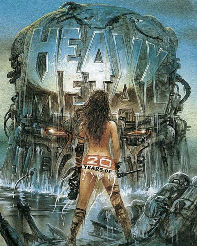 HeavyMetalInk's tweet photo. Luis Royo and Julie Strain had a very close artistic relationship throughout the 1990s and early 2000s, becoming one of the most iconic collaborations in fantasy art and heavy metal aesthetics. Julie Strain —known for her dominant, sensual, and almost mythological presence— served as the muse and model for many of Royo’s illustrations, appearing in paintings, covers, and books where she embodied warriors, cyberpunk creatures, and dark figures characteristic of his visual universe. The combination of Royo’s hyper-detailed, decadent style and Strain’s powerful image helped define much of the fantasy/erotic aesthetic of that era, especially the one associated with magazines like Heavy Metal 🔥🗡️ @LuisRoyoOficial