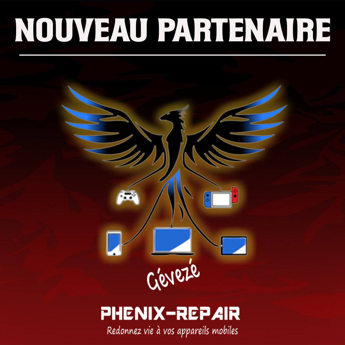 TeamFlyingPoppy's tweet photo. 🔥 PREMIER SPONSOR OFFICIEL 🔥

La Team Flying Poppy est fière d'annoncer son partenariat avec Phoenix Repair ! 🌹

📍 Gévezé
📱 Appareil éléctronique
🔧 Réparation &amp; expertise

Une nouvelle étape pour la structure et le début d'une belle aventure. 🤝

https://t.co/1vBrw3kWVJ https://t.co/mSpU8ZT5A7