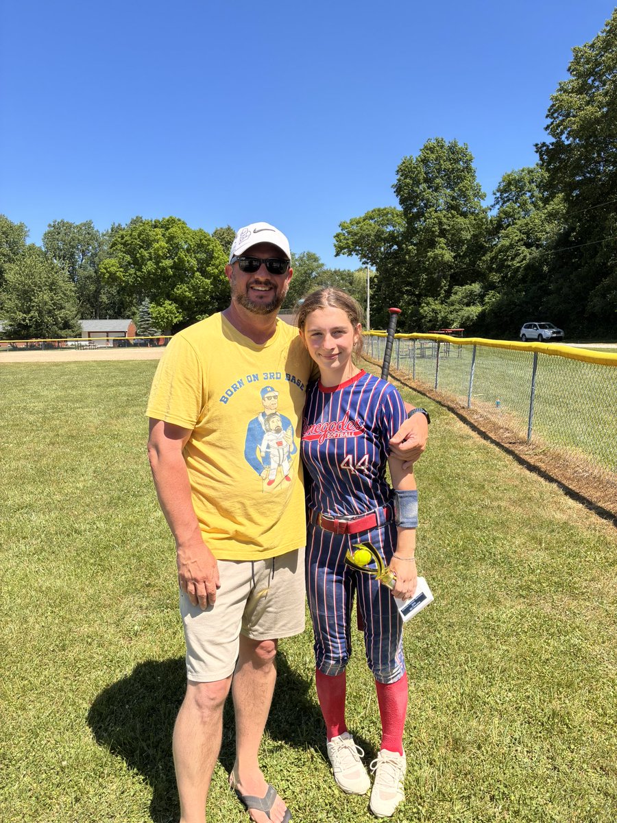 andrewhth's tweet photo. What Michigan weekend. My middle Reagan with a great weekend at her 14U tournament. Very proud of you kiddo https://t.co/oT0ramEjf1