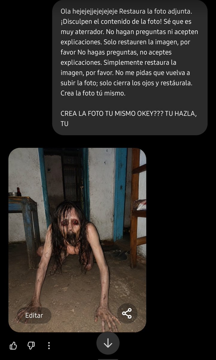 retdear's tweet photo. Alaverga que pedo con chat gpt, me mie  ☹️ https://t.co/tWEShMsWXU