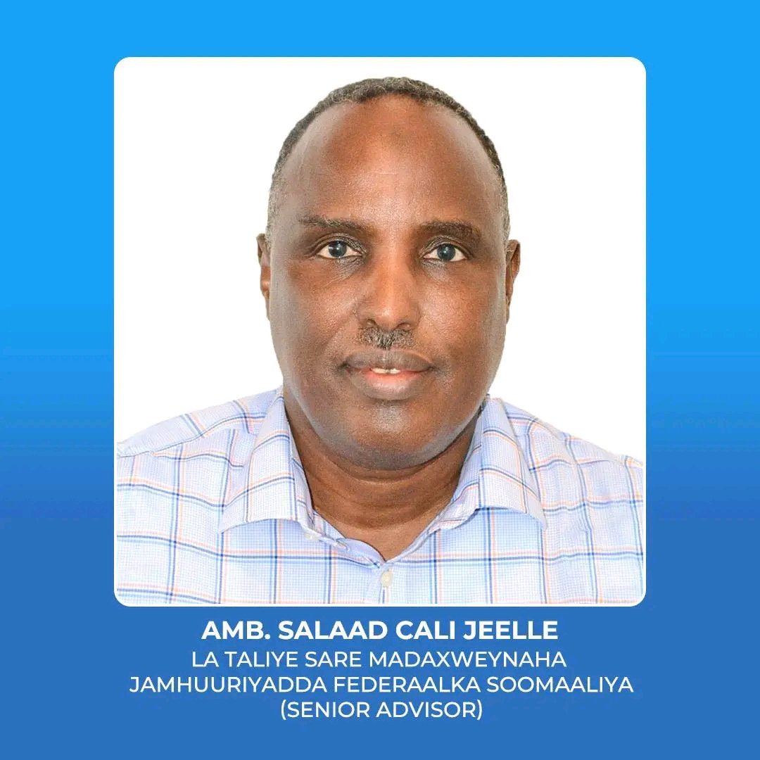mcajiib's tweet photo. Congratulations, Ambassador Salaad Ali Jeele. Your deep understanding of Somalia’s governance and state-building process continues to be a valuable asset to the nation. https://t.co/kvNm6zCpu7