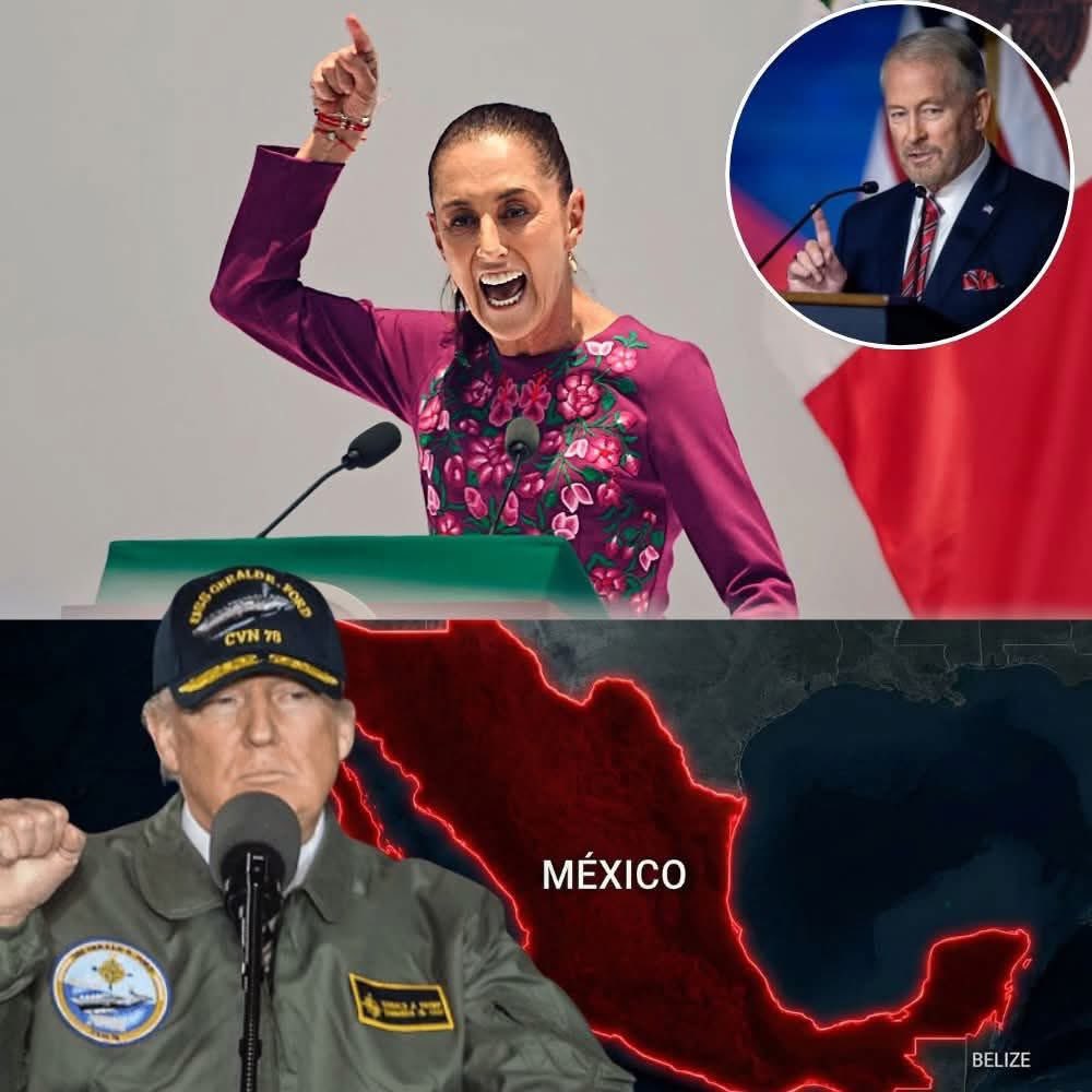 VigiaCiudadano7's tweet photo. ¡SE ACABÓ LA DIPLOMACIA! EL EMBAJADOR DE TRUMP LANZA UN DARDO Y SHEINBAUM LO MANDA CALLAR EN VIVO.

Choque frontal en la mañanera. La Presidenta estalla contra Ronald Johnson y le exige no intervenir, mientras Washington acusa a México de usar la política para encubrir al narco.

GUERRA DE MENSAJES: EL DÍA QUE PALACIO NACIONAL ROMPIÓ PROTOCOLOS CON EL EMBAJADOR JOHNSON
El choque de trenes ya es frontal y a la vista de todo el mundo. Apenas 48 horas después de que la presidenta Claudia Sheinbaum gritara que "México no es piñata", Estados Unidos respondió con un misil diplomático. Un tuit del embajador Ronald Johnson cayó como bomba atómica en Palacio Nacional, provocando que hoy la Presidenta estallara en vivo y, saltándose toda etiqueta, prácticamente le exigiera al enviado de Donald Trump que cerrara la boca.

EL DARDO ENVENENADO: "DEJA DE HACER POLÍTICA Y ARRESTA AL NARCO".
El embajador Johnson publicó un mensaje que parecía conciliador, pero que escondía una traducción letal: "Cada momento que dedicamos a convertir este desafío de seguridad en una discusión política, es una oportunidad perdida". En lenguaje gringo, le dijo en la cara a Sheinbaum: "Deja de victimizarte con mítines demagógicos, deja de proteger a tus narcopolíticos de Sinaloa y ponte a trabajar". Washington acaba de exhibir a México por usar la soberanía como pretexto para la inacción.

EL "CÁLLATE" DESDE EL PÓDIUM: EL ESCUDO DE PAPEL DE LA 4T.
Sheinbaum no aguantó el golpe y respondió con furia invocando la Constitución: "Es importante que el embajador se quede en el tema bilateral y que respete los asuntos internos". Pero el argumento de la "no intervención" se tambalea; la inteligencia de EE.UU. ya demostró que gobernadores y generales mexicanos están bajo la lupa. La soberanía, una vez más, es utilizada como el último recurso para intentar tapar una crisis de corrupción de alcance internacional.

LA ANTESALA DEL DESASTRE: EL PRETEXTO QUE TRUMP ESPERABA.
Estamos ante el peor escenario posible. Estados Unidos exige cabezas y extradiciones (quieren a Rocha Moya en Nueva York), mientras México responde con acusaciones de injerencia. Este pleito público es exactamente lo que el equipo de Donald Trump buscaba. Al mandar callar al embajador, Sheinbaum le dio a los republicanos el argumento perfecto: "Intentamos dialogar, pero el gobierno mexicano prefiere pelear con diplomáticos que pelear contra el fentanilo".

La relación bilateral está en terapia intensiva. Cuando los embajadores ya no pueden hablar, los que hablan son los aranceles.