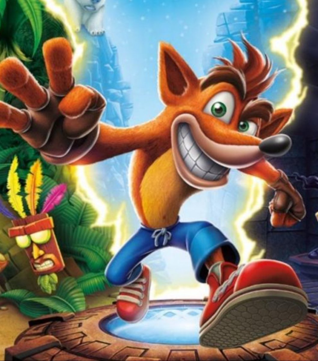 CartoonsOTMoon's tweet photo. Crash Bandicoot reaccionó al regreso de Spyro https://t.co/AtP7NEirUL