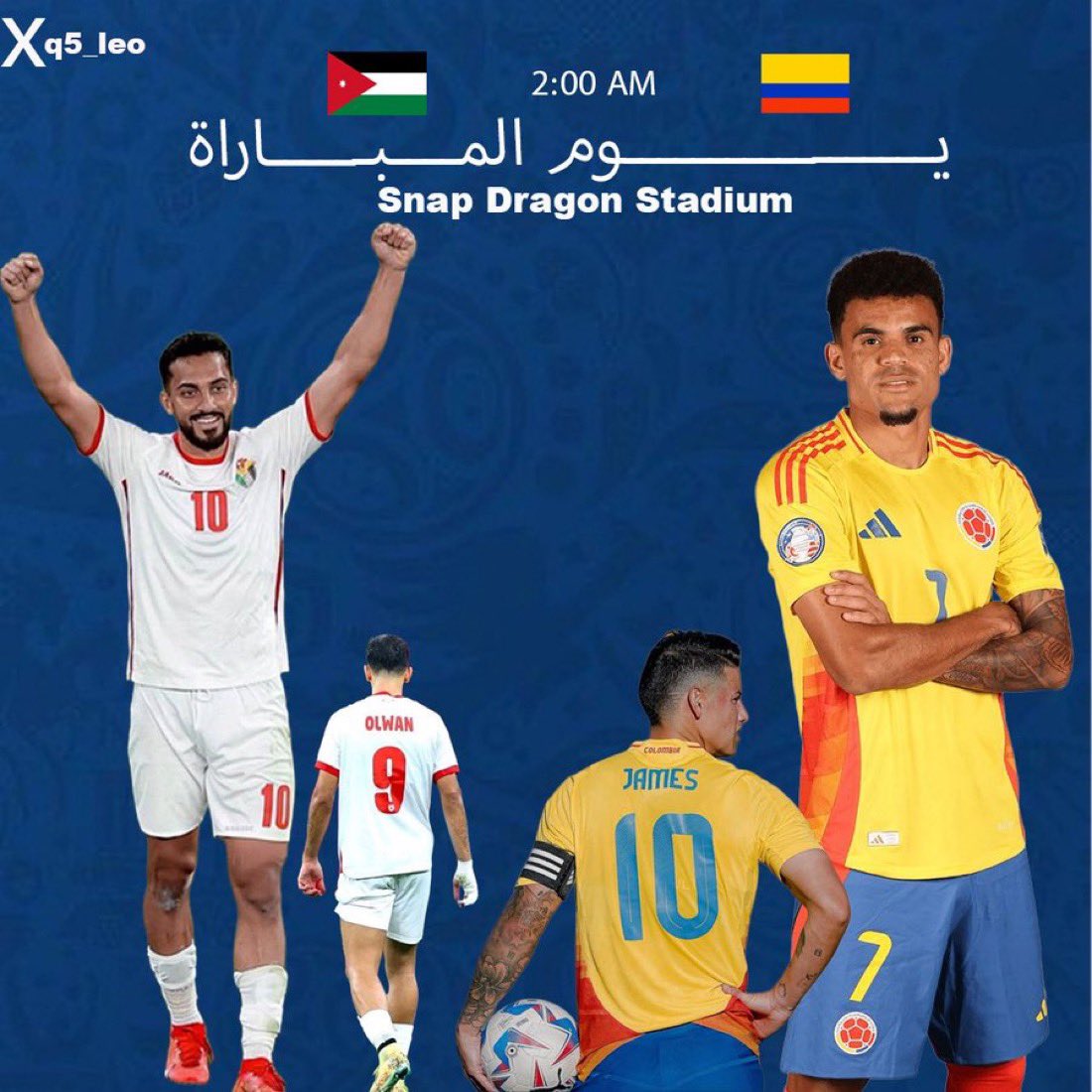 football_li5's tweet photo. توقعاتكم رقميًا بشكل سريع؟؟؟؟؟ تبقى 20 دقيقة

الأردن او كولومبيا؟ 🤔 https://t.co/CpHbApsMHx