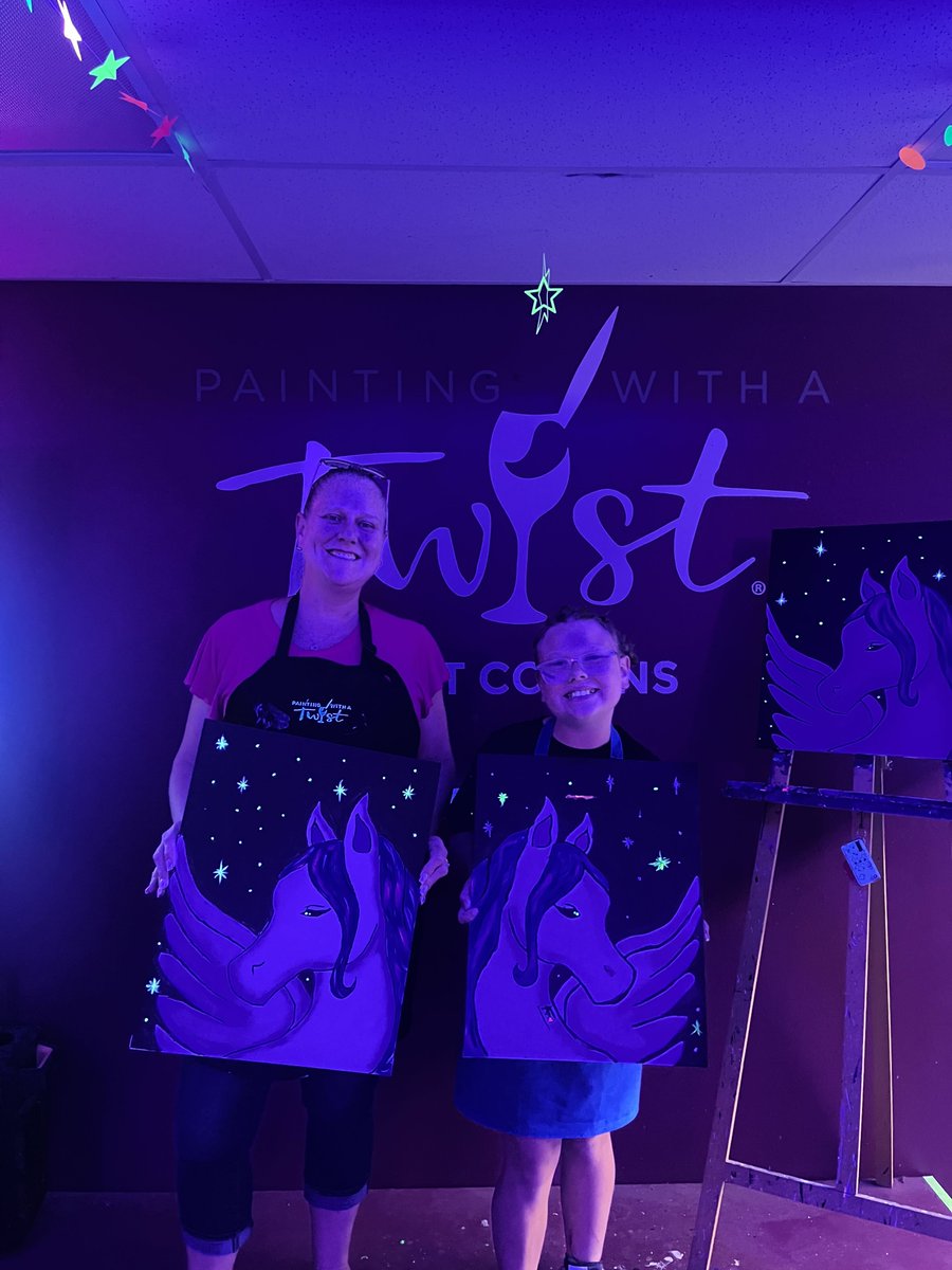 PWATFortCollins's tweet photo. These Pegasus paintings are so precious! 🐎✨🎨

We had such a fun time with this duo, and they truly proved that creativity is magic. From dreamy colors to whimsical details, these paintings came to life in the most enchanting way.

We’re absolutely in love with how these... https://t.co/dV9V6SAprU