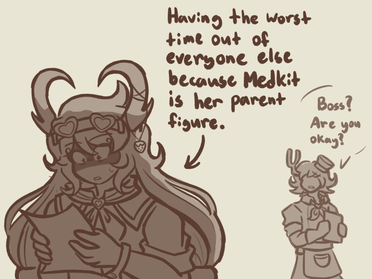 Yuno_Magic's tweet photo. Sorry to insert my ocs into the mix but i wanted to draw them reacting to the pamphlet for fun 🥹

#phightingoc #phighting https://t.co/VnH417WMMk